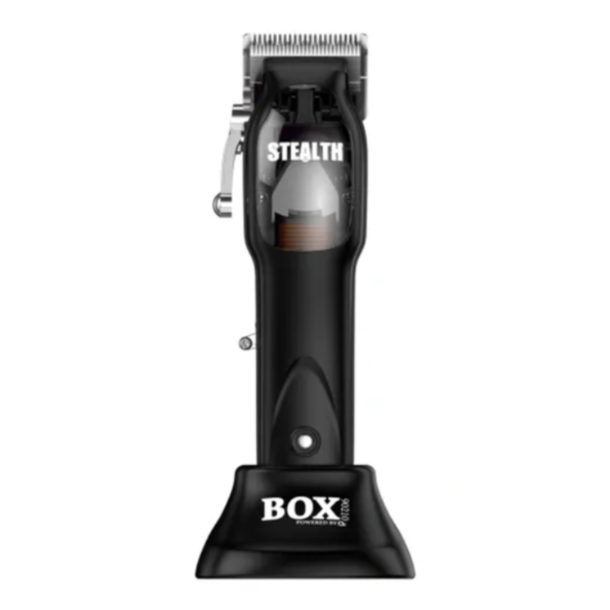 Black hair clipper with 'BOSS' branding on a white background