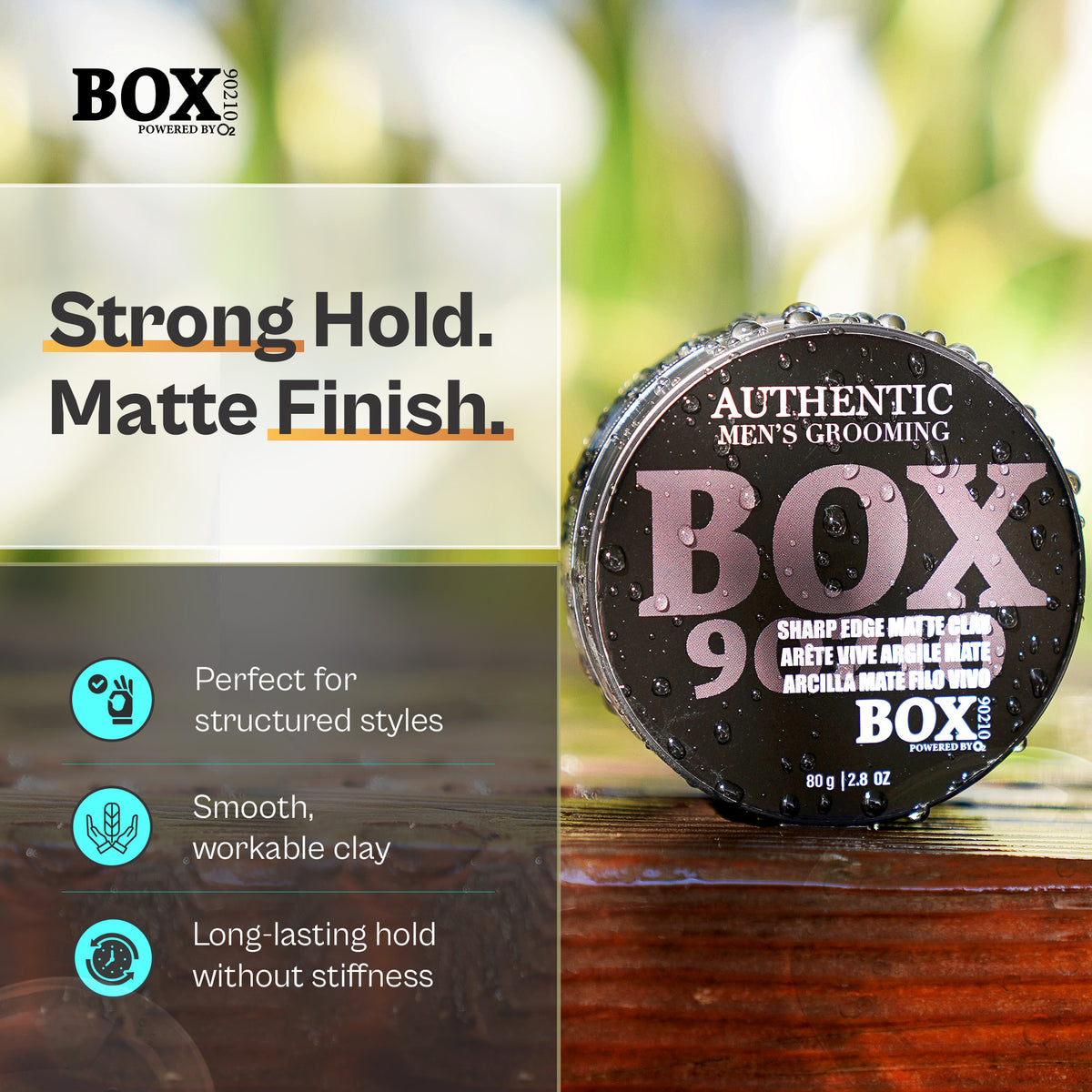 BOX90210 Sharp Edge Matte Clay 80g|2.8oz.