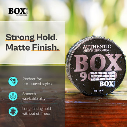 BOX90210 Sharp Edge Matte Clay 80g|2.8oz.