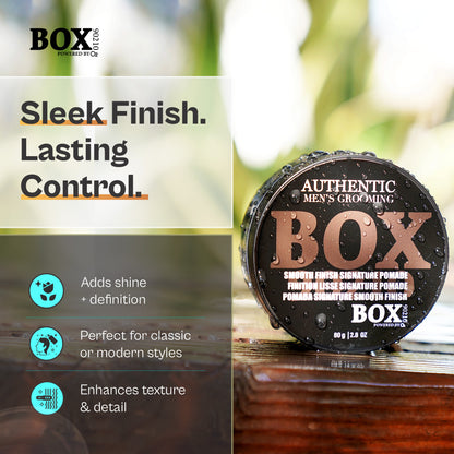 BOX90210 Smooth Finish Signature Pomade 80g|2.8oz.