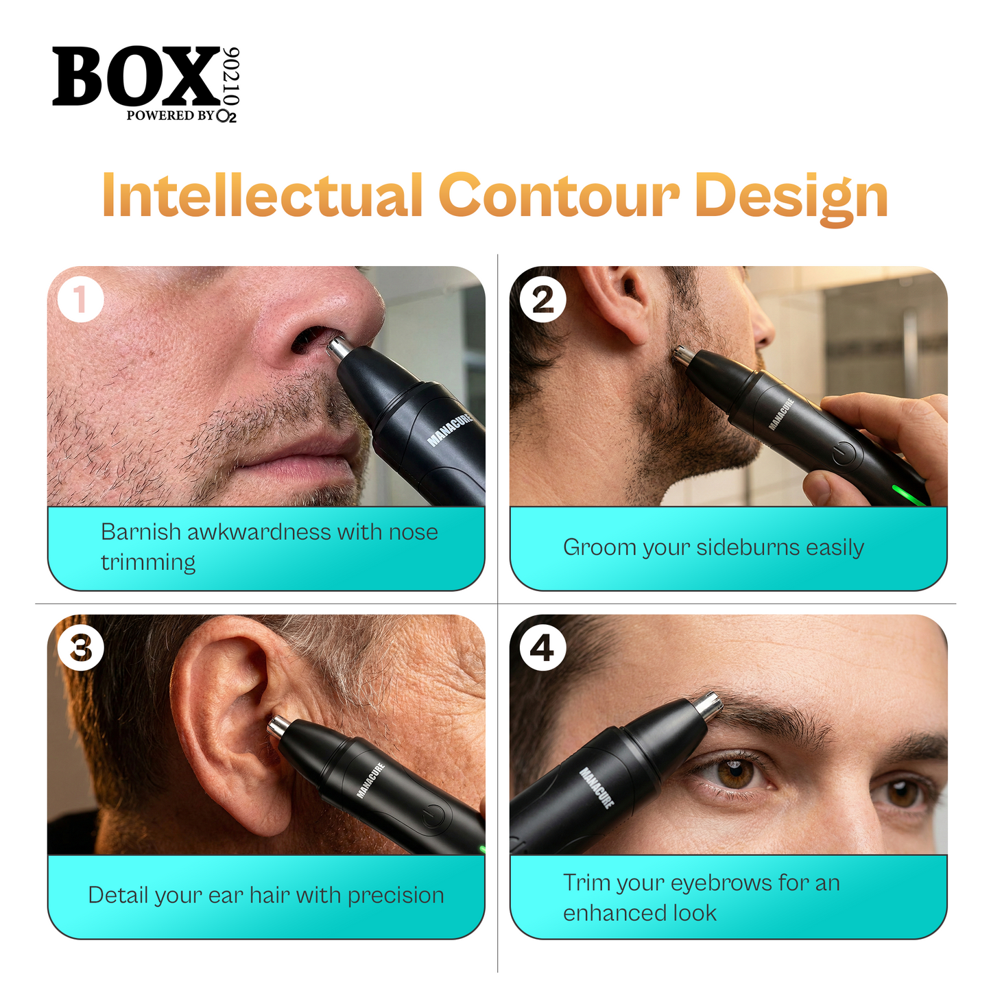 BOX90210 MANACURE ELECTRICAL NOSE & EAR TRIMMER