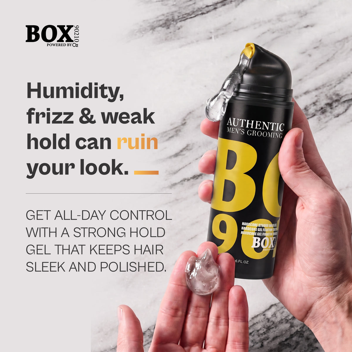 BOX90210 Hardcore Strong Hold Gel 160 g | 5.6 FL OZ.
