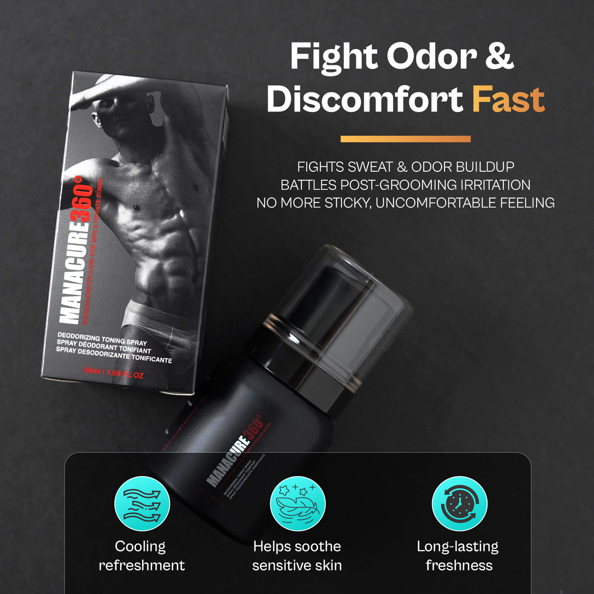 MANACURE360° Deodorizing Toning Spray