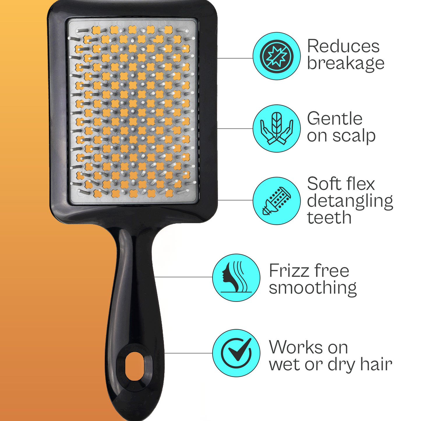 O2 TANGLE ERASER - Detangling and Styling Brush