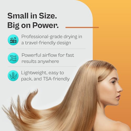 O2VOYAGE Professional Travel Hair Dryer