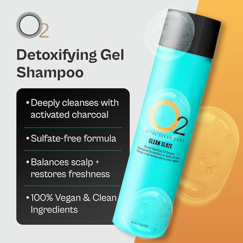 CLEAN SLATE Charcoal Detoxifying Gel Shampoo 250mL|8.5oz.
