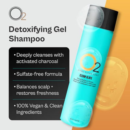 CLEAN SLATE Charcoal Detoxifying Gel Shampoo 250mL|8.5oz.