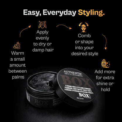 BOX90210 Smooth Finish Signature Pomade 80g|2.8oz.
