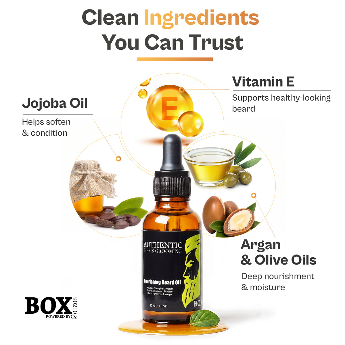 BOX90210 Nourishing Beard Oil 30 ml | 1 FL OZ.