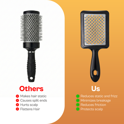 O2 TANGLE ERASER - Detangling and Styling Brush