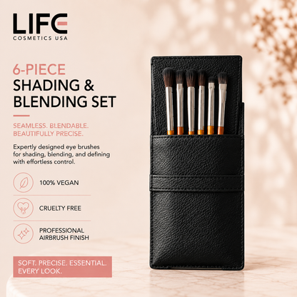 6-Piece Blending & Shading Set with Pouch