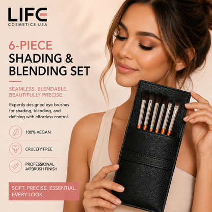 6-Piece Blending & Shading Set with Pouch