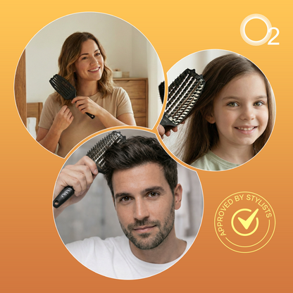 CURVATO Titanium Ceramic Curved Thermal Brush
