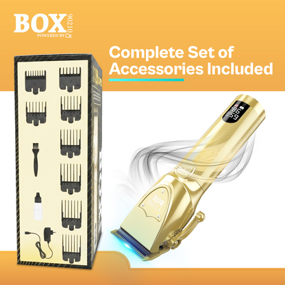 BOX90210 1126 PRO GOLD DLC TITANIUM CORD AND CORDLESS CLIPPER