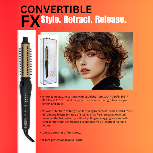 CONVERTIBLE FX - Retractable Styling Brush
