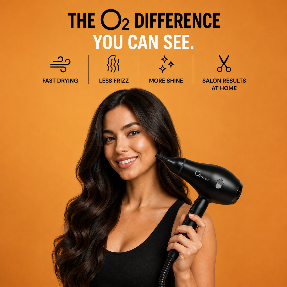 O2PROLIGHT Nano Ionic Hair Dryer