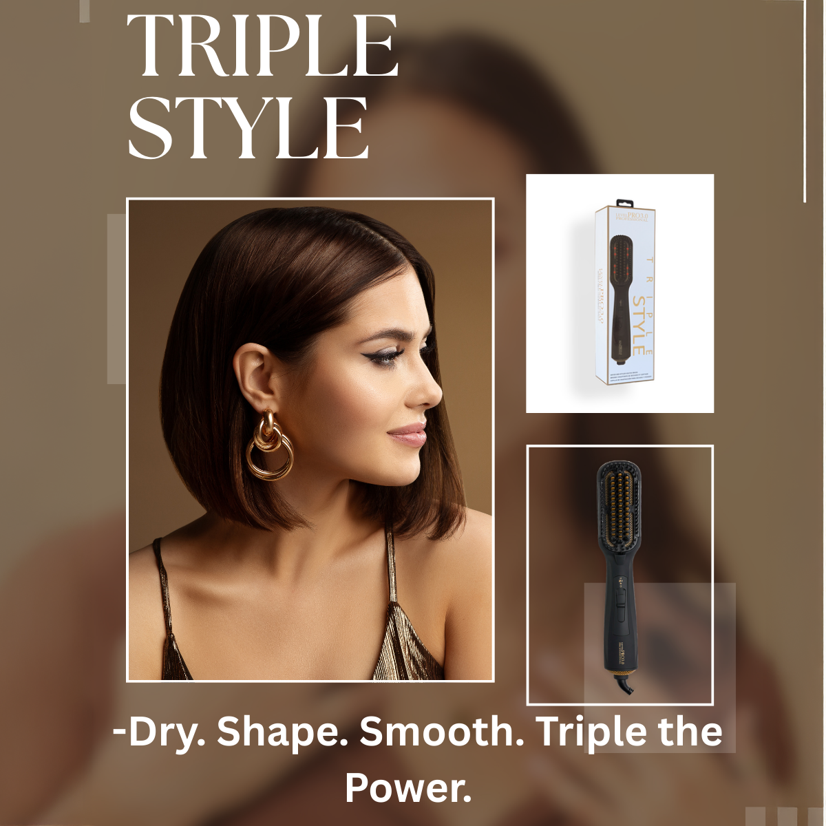 TRIPLE STYLE - Dryer and Heated Brush