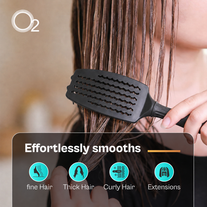 CURVATO Titanium Ceramic Curved Thermal Brush