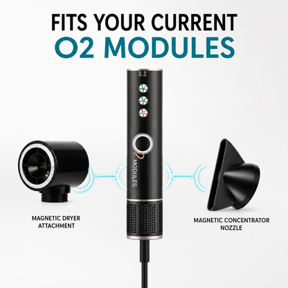 O2MODULES Magnetic Dryer and Nozzle Attachment