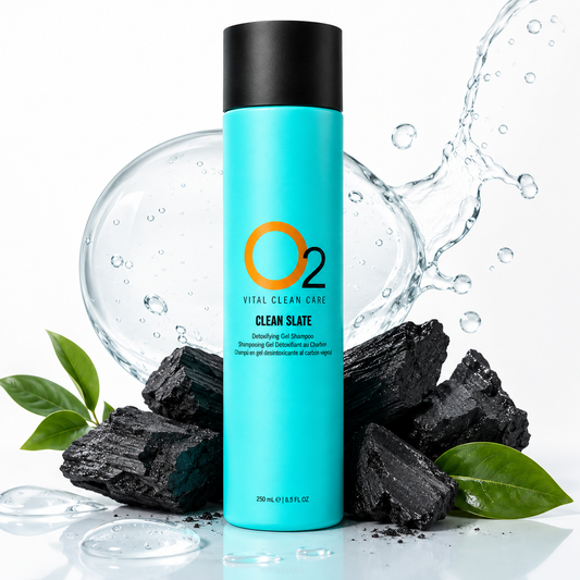 CLEAN SLATE Charcoal Detoxifying Gel Shampoo 250mL|8.5oz.