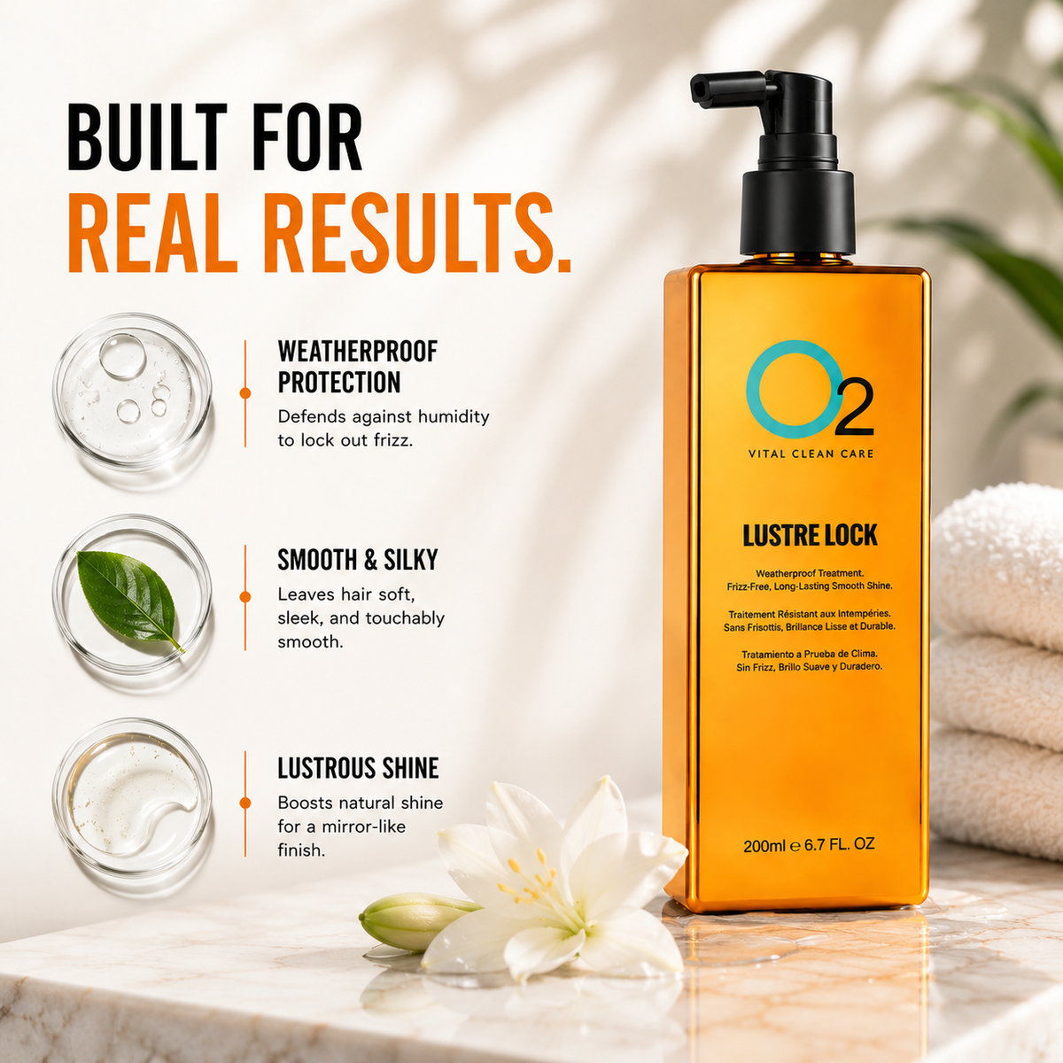 LUSTRE LOCK Anti-Frizz Shield Treatment 200mL|6.7oz.