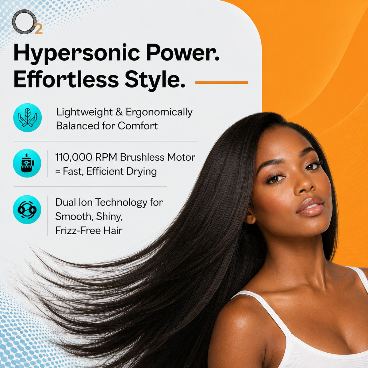O2 Hypersonic Hair Dryer