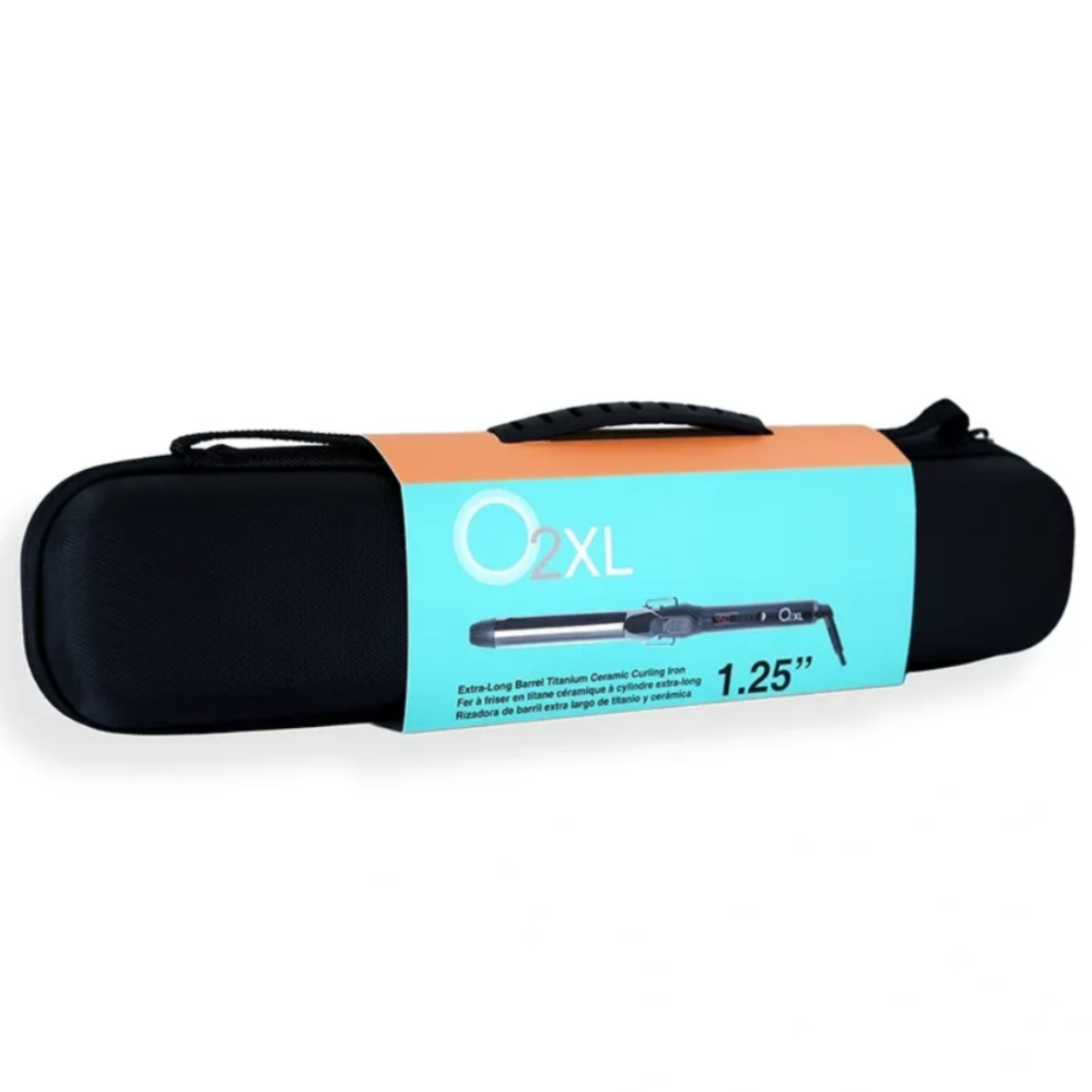 OXL hair straightener in packaging on a white background
