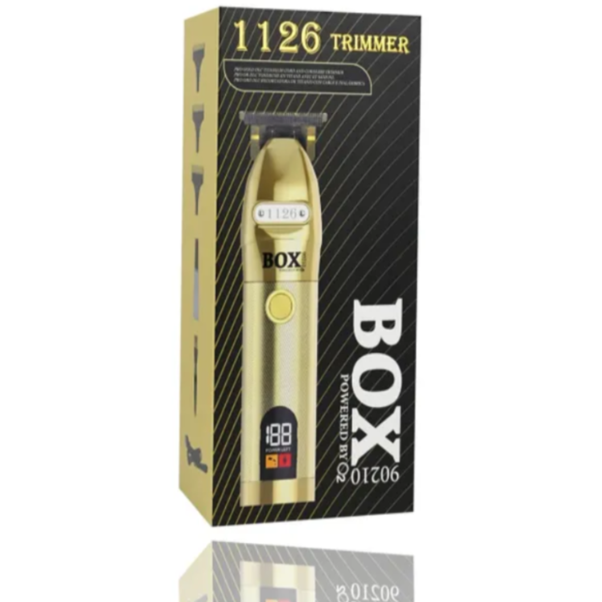 BOX90210 1126 PRO GOLD DLC TITANIUM CORD AND CORDLESS TRIMMER