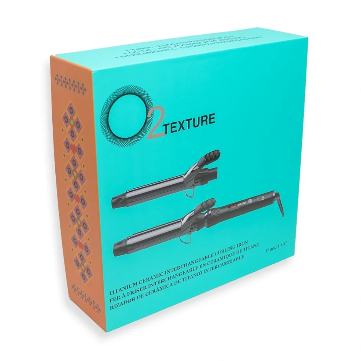 O2TEXTURE TITANIUM CERAMIC INTERCHANGEABLE CURLING IRON SET