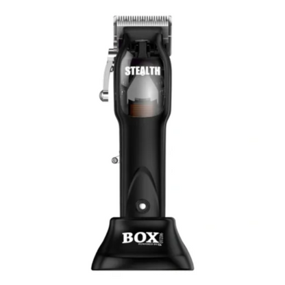 Black hair clipper with 'BOSS' branding on a white background