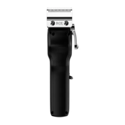Black hair clipper with visible brand logo on a white background