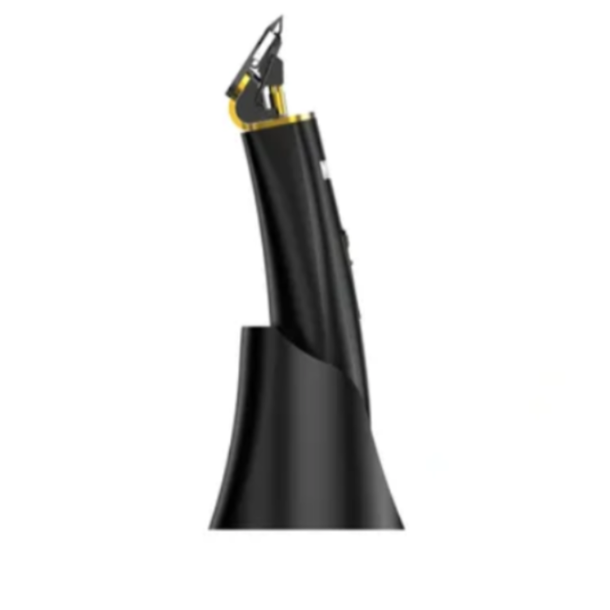 Black fountain pen on a white background