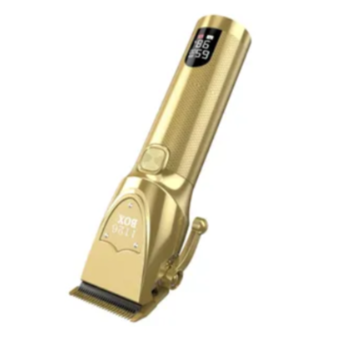 Gold hair clipper on a white background