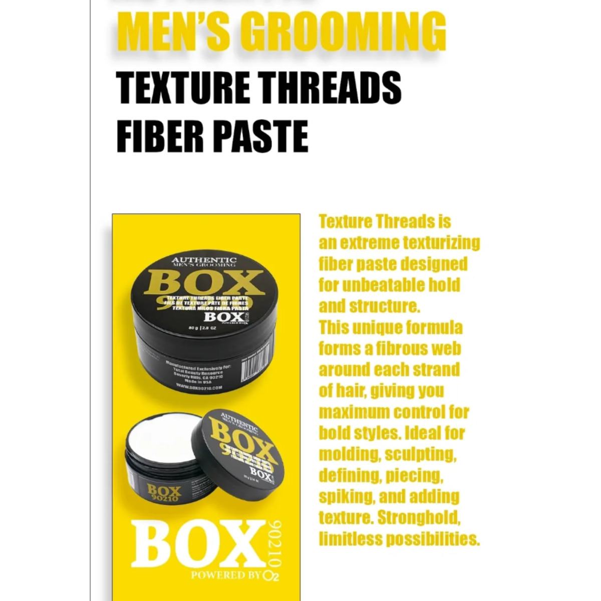 BOX90210 Texture Threads Fiber Paste 80g|2.8oz.