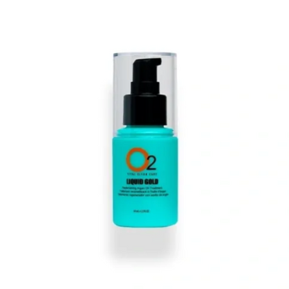 Skincare serum bottle labeled 'O2' on a white background