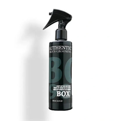 Black spray bottle with 'BO' branding on a white background