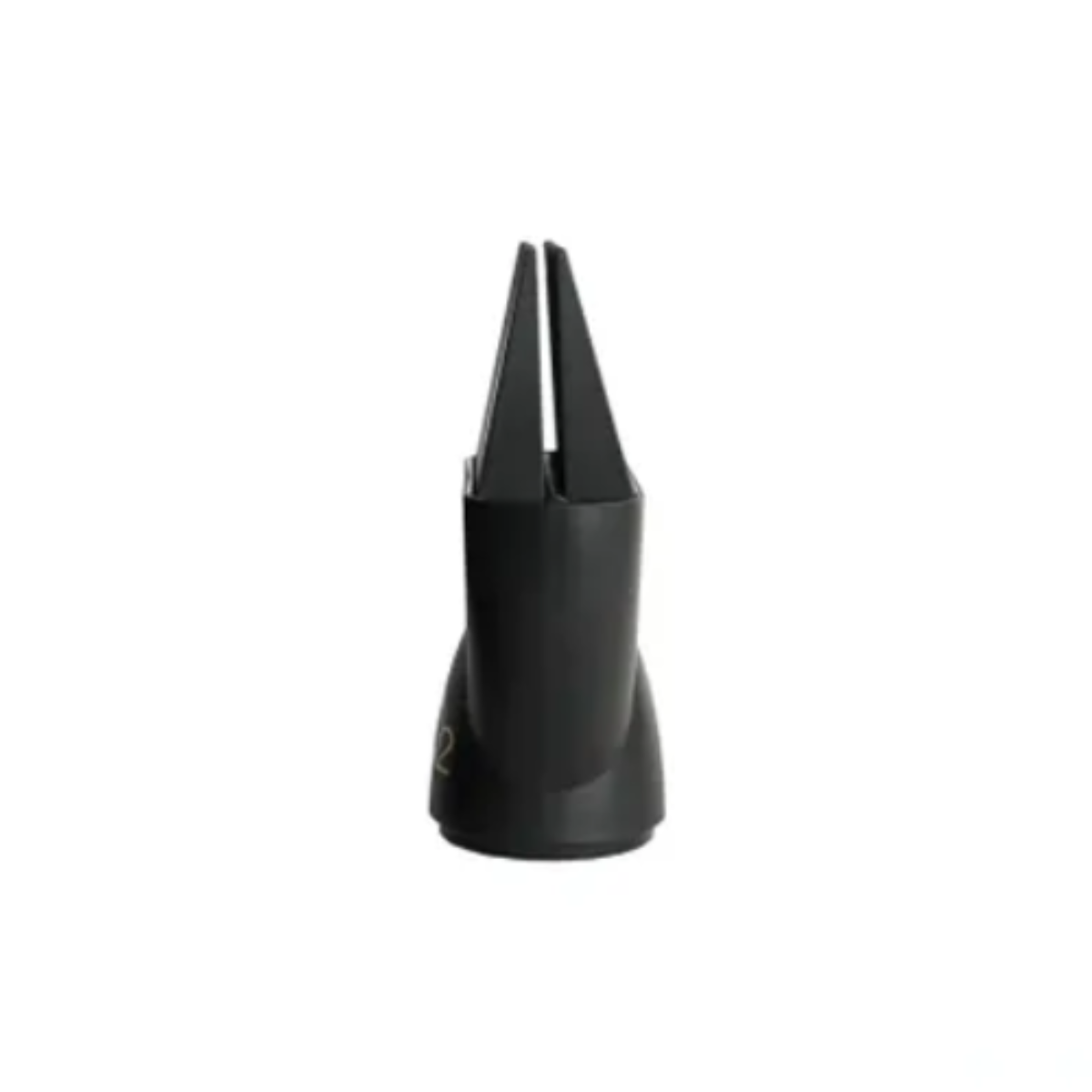 Black dog muzzle on a white background