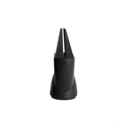 Black dog muzzle on a white background
