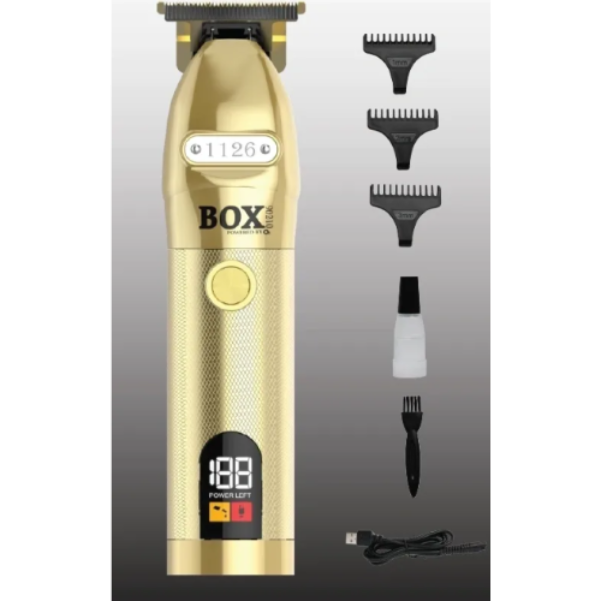 BOX90210 1126 PRO GOLD DLC TITANIUM CORD AND CORDLESS TRIMMER